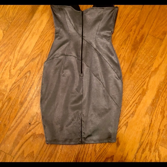 Slate gray Mark Wong Nark mini dress size xs - Picture 5 of 7